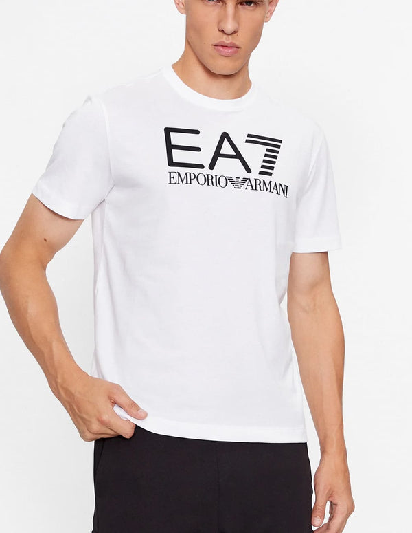 Camiseta Emporio Armani EA7 con Logo Blanca Hombre