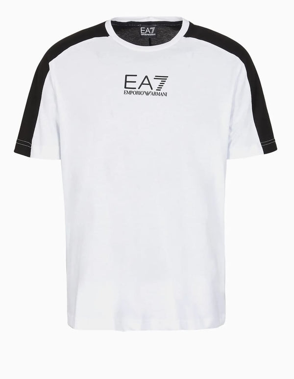 Camiseta Emporio Armani EA7 Athletic Colour Block Blanca Hombre