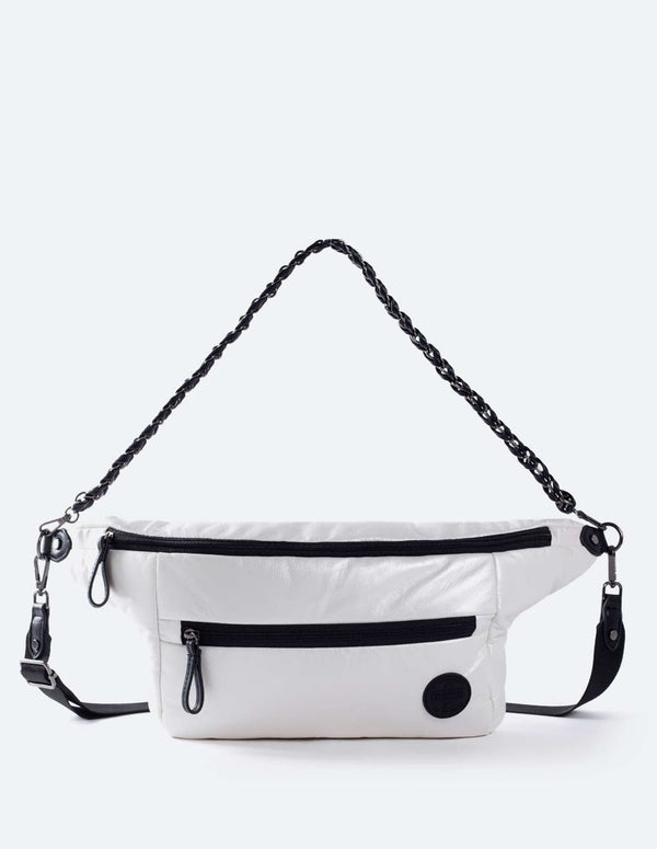 Bolso Riñonera Munich Gloss Blanco Mujer