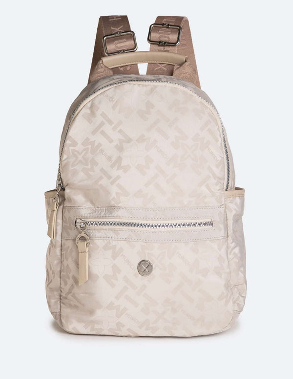 Mochila Munich Clever Beige Mujer 24 x 35 x 11