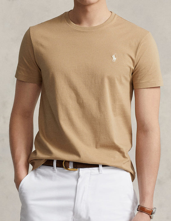 Camiseta Polo Ralph Lauren con Logo Marrón Hombre