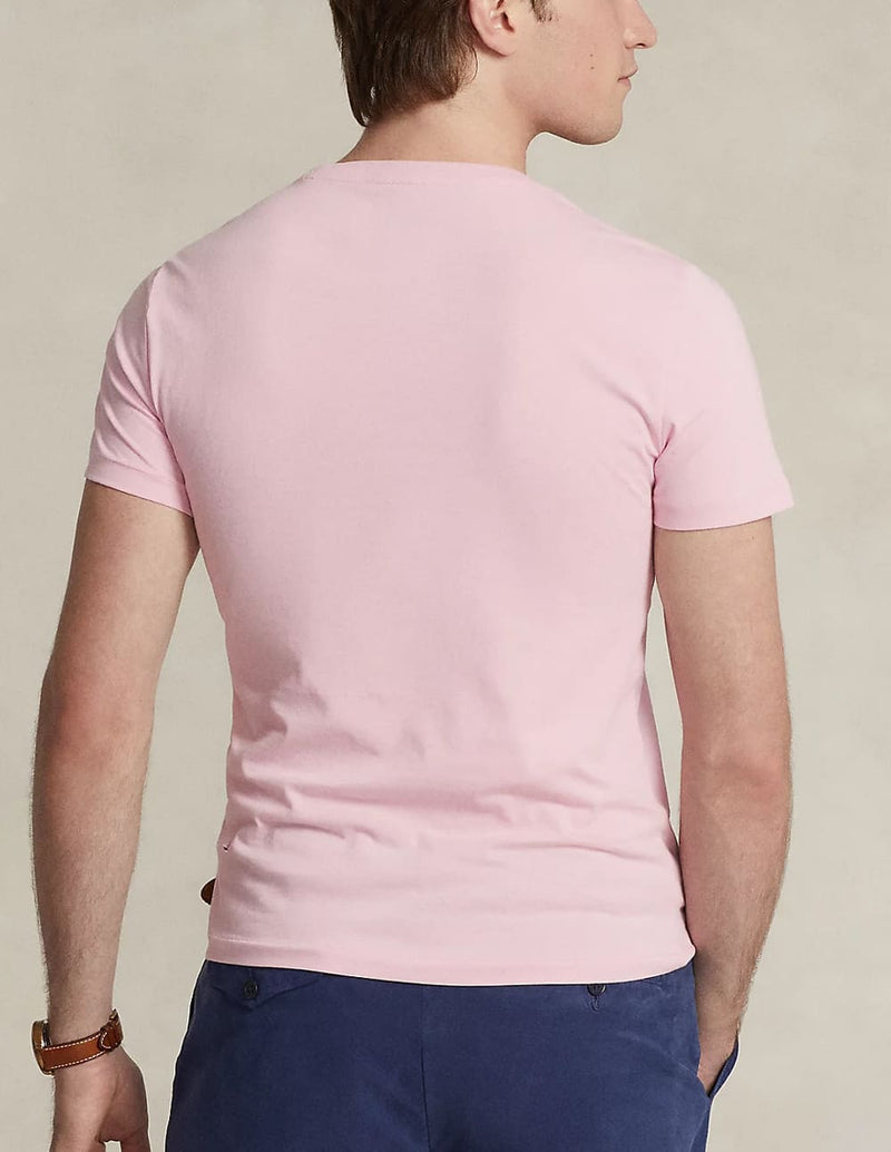 Camiseta Polo Ralph Lauren con Logo Rosa Hombre