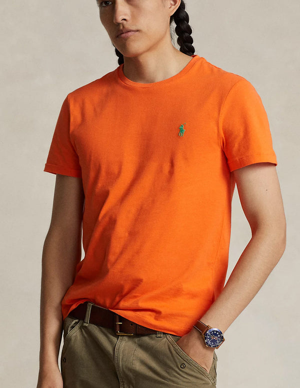Camiseta Polo Ralph Lauren con Logo Naranja Hombre