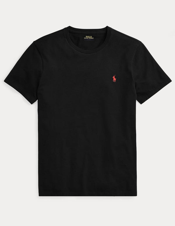 Camiseta Polo Ralph Lauren con Logo Negra Hombre