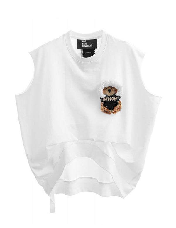 Top MWM Teddy Blanco Mujer