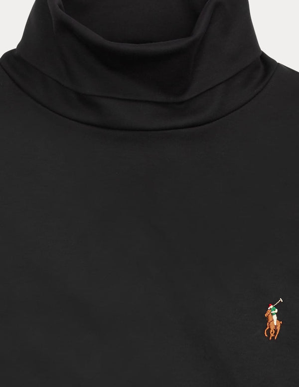Jersey Polo Ralph Lauren de Algodón y Cuello Vuelto Negro Hombre