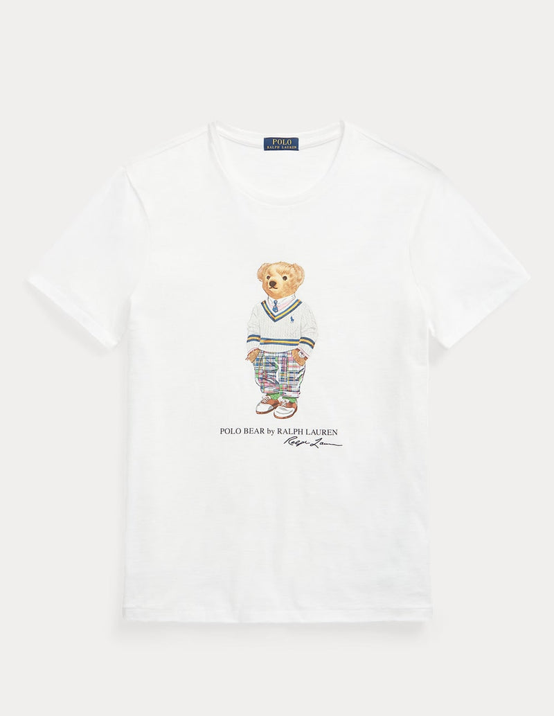 Camiseta Polo Ralph Lauren Polo Bear Blanca Hombre