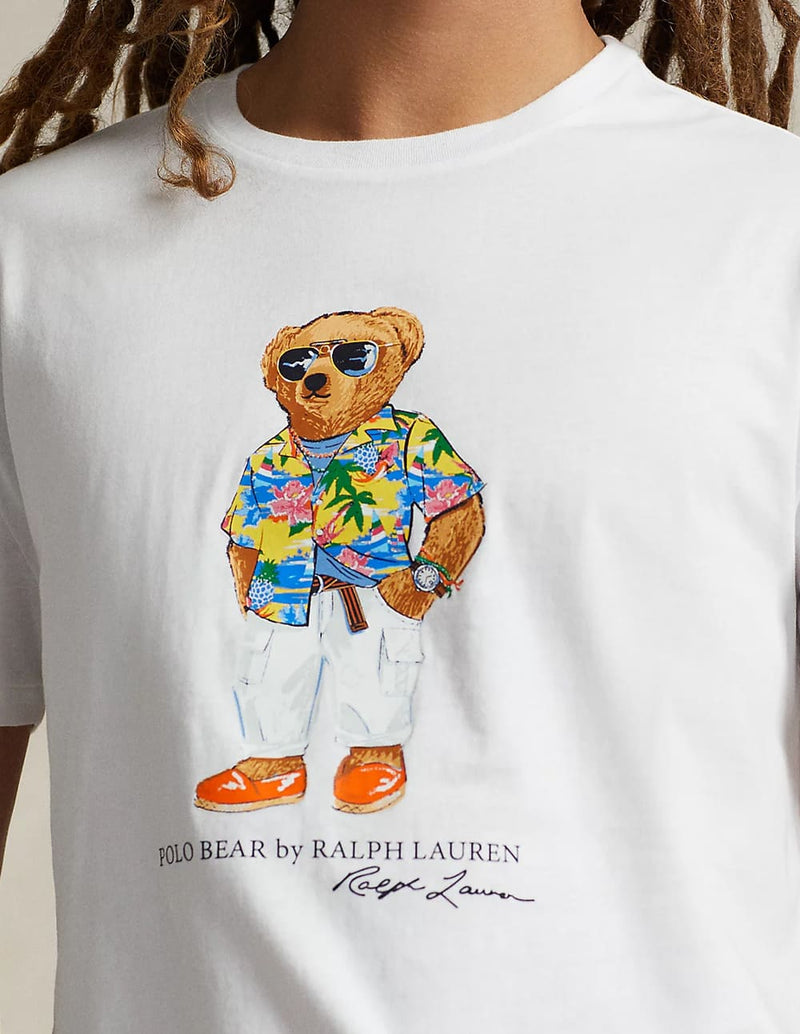 Camiseta Polo Ralph Lauren Polo Bear Blanca Hombre