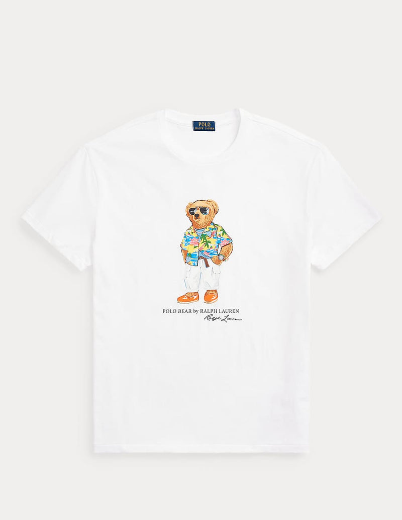 Camiseta Polo Ralph Lauren Polo Bear Blanca Hombre