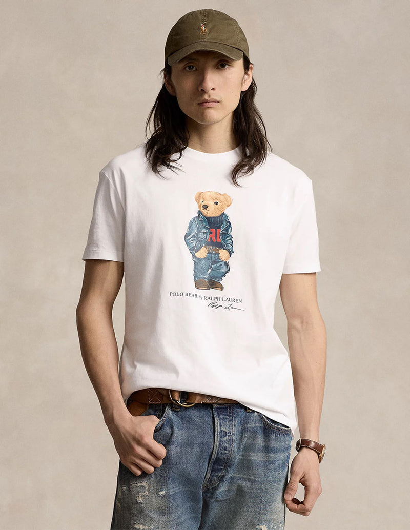 Camiseta Polo Ralph Lauren Polo Bear Classic Fit Blanca Hombre