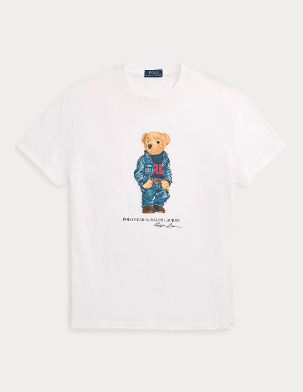 Camiseta Polo Ralph Lauren Polo Bear Classic Fit Blanca Hombre