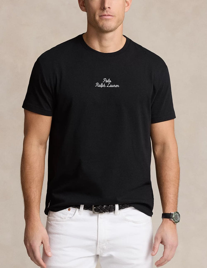 Camiseta Polo Ralph Lauren con Logo Negra Hombre