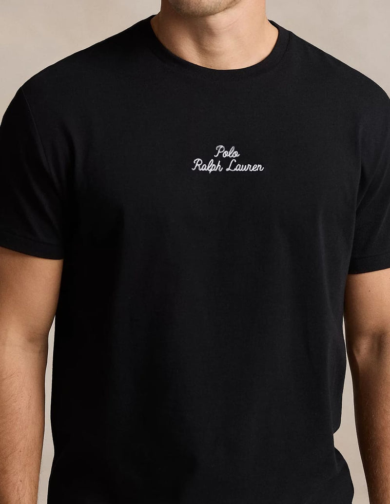 Camiseta Polo Ralph Lauren con Logo Negra Hombre