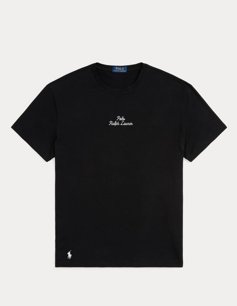 Camiseta Polo Ralph Lauren con Logo Negra Hombre