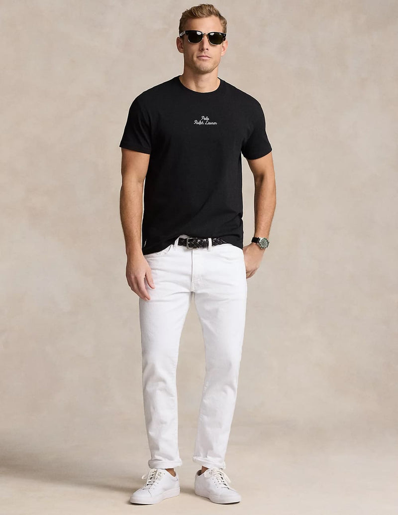 Camiseta Polo Ralph Lauren con Logo Negra Hombre