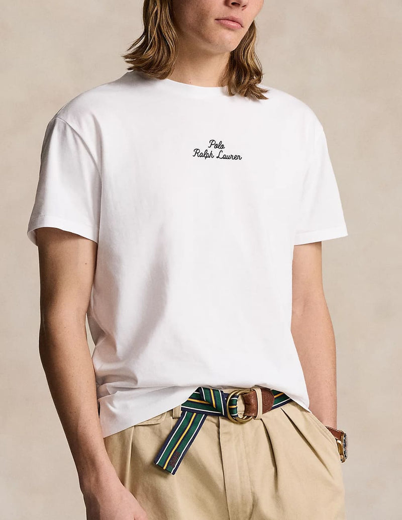 Camiseta Polo Ralph Lauren con Logo Blanca Hombre