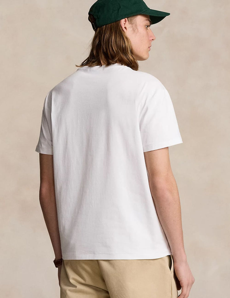 Camiseta Polo Ralph Lauren con Logo Blanca Hombre