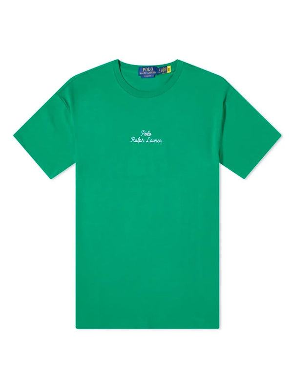 Camiseta Polo Ralph Lauren con Logo Verde Hombre