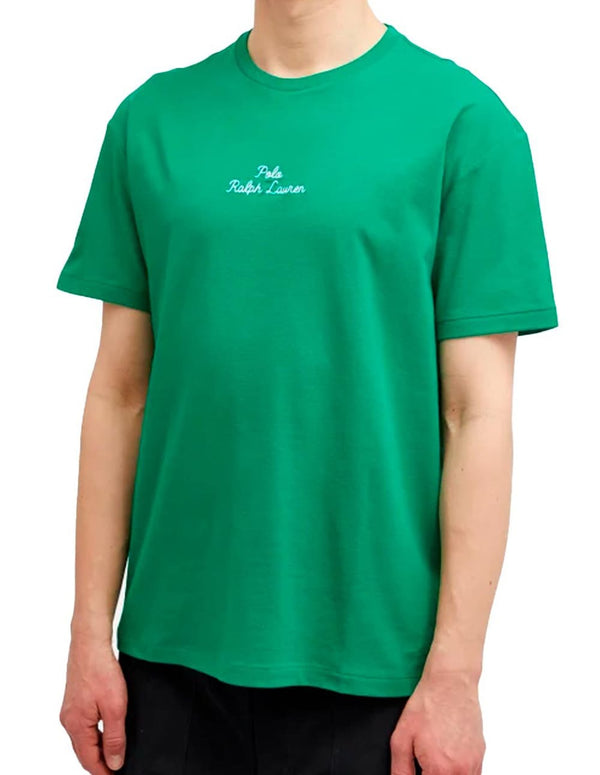 Camiseta Polo Ralph Lauren con Logo Verde Hombre