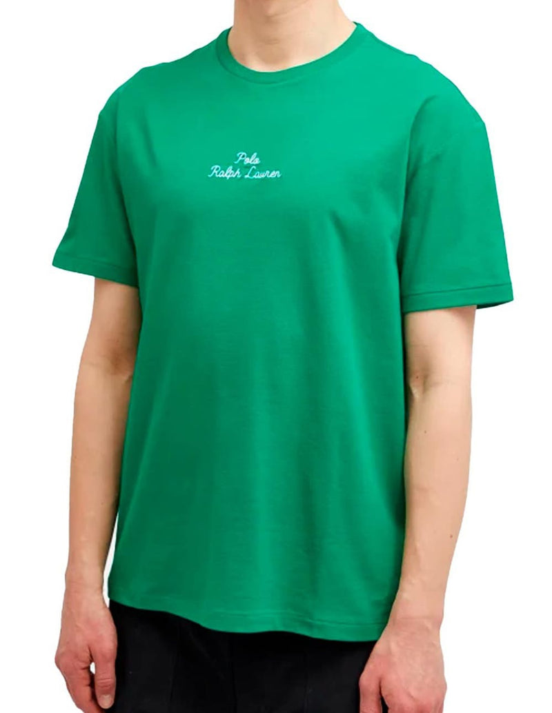 Camiseta Polo Ralph Lauren con Logo Verde Hombre