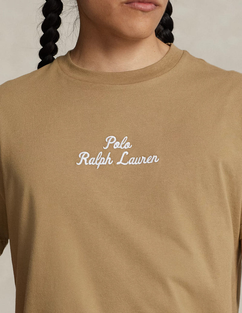 Camiseta Polo Ralph Lauren con Logo Marrón Hombre