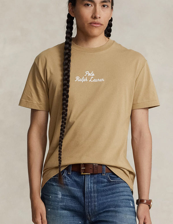 Camiseta Polo Ralph Lauren con Logo Marrón Hombre