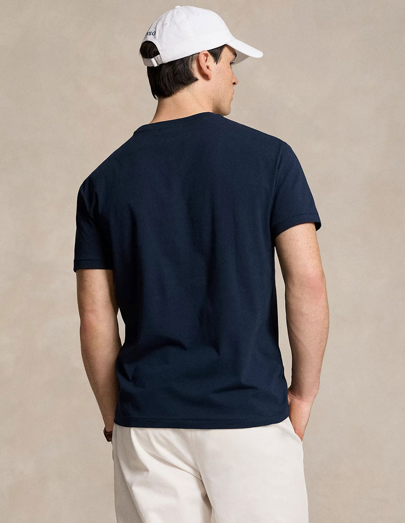 Camiseta Polo Ralph Lauren con Logo Azul Marino Hombre