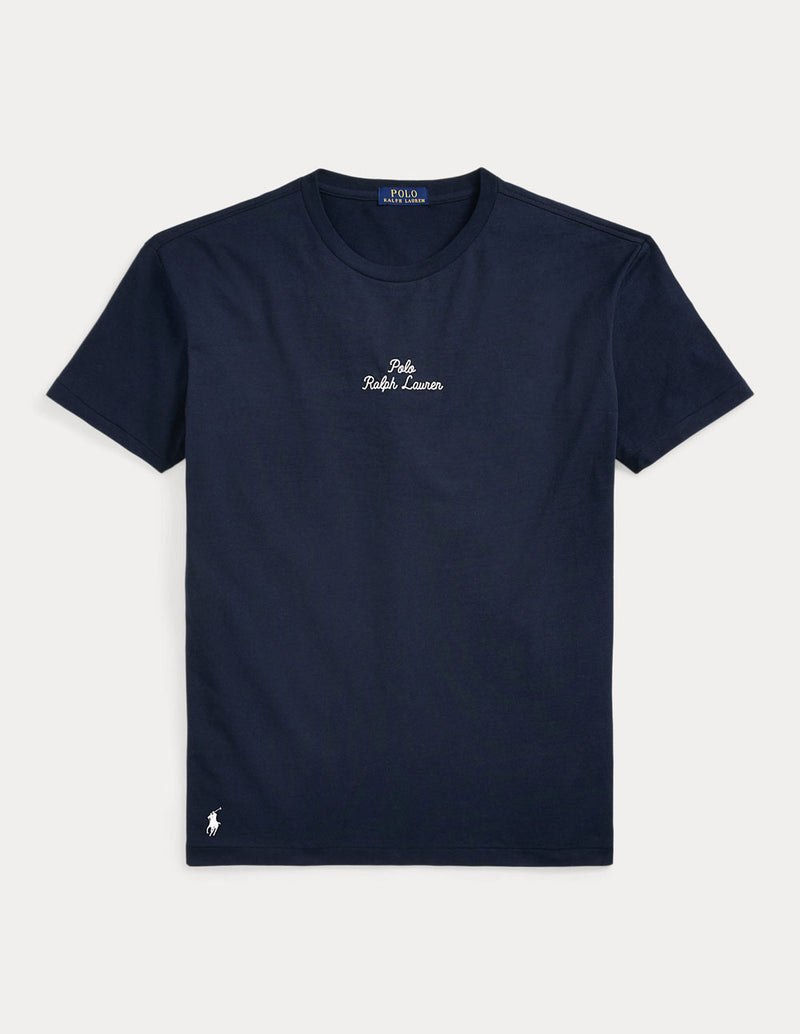 Camiseta Polo Ralph Lauren con Logo Azul Marino Hombre