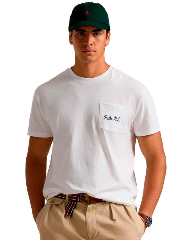 Camiseta Polo Ralph Lauren Polo Bear Blanca Hombre