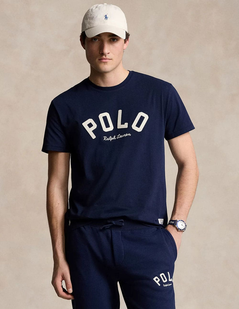 Camiseta Polo Ralph Lauren con Logo Azul Marino Hombre