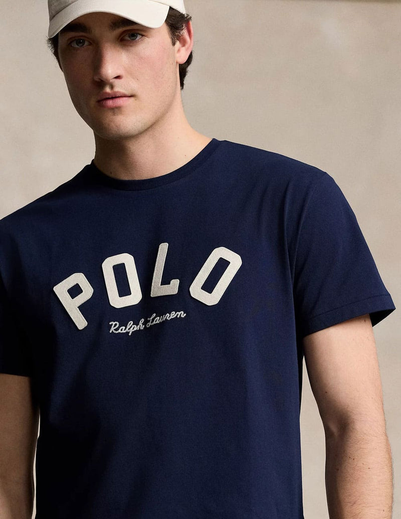 Camiseta Polo Ralph Lauren con Logo Azul Marino Hombre