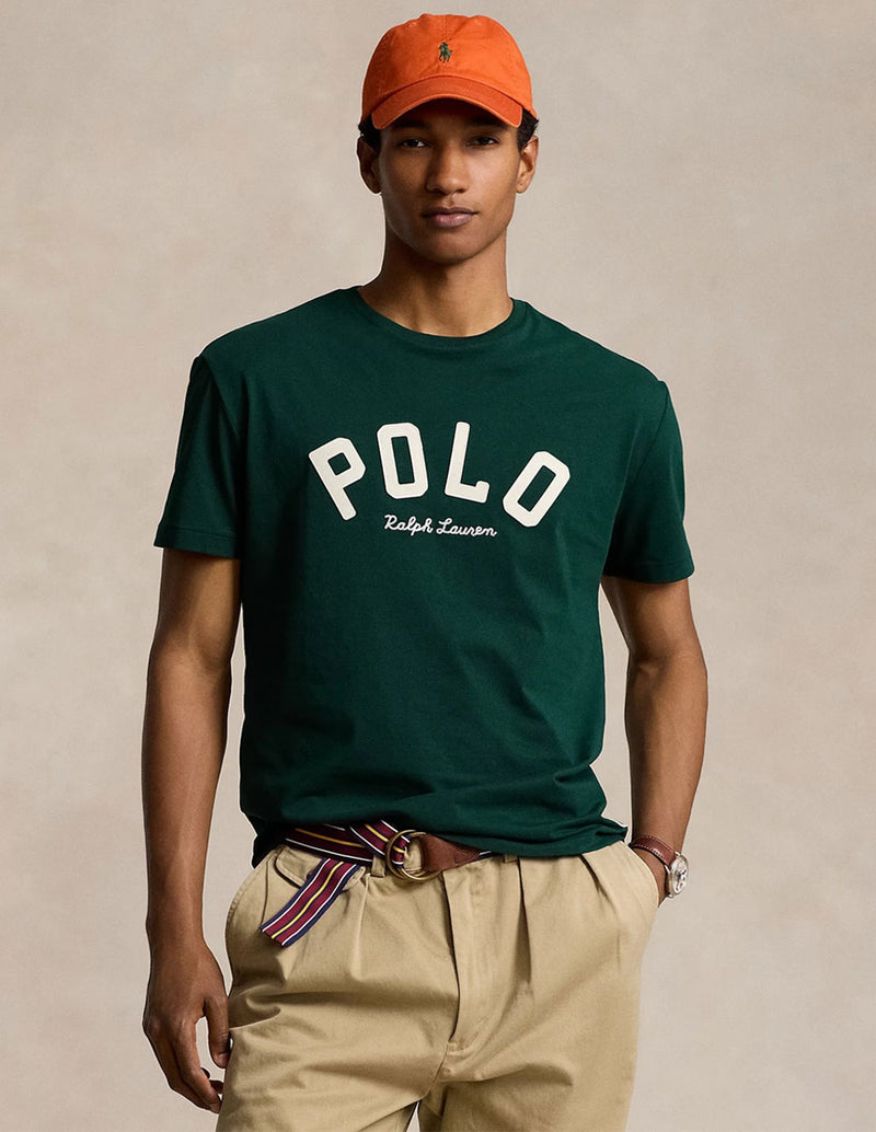 Camiseta Polo Ralph Lauren con Logo Verde Hombre