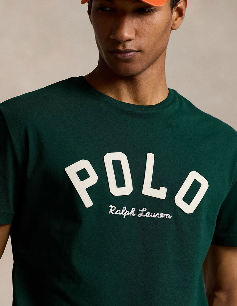 Camiseta Polo Ralph Lauren con Logo Verde Hombre