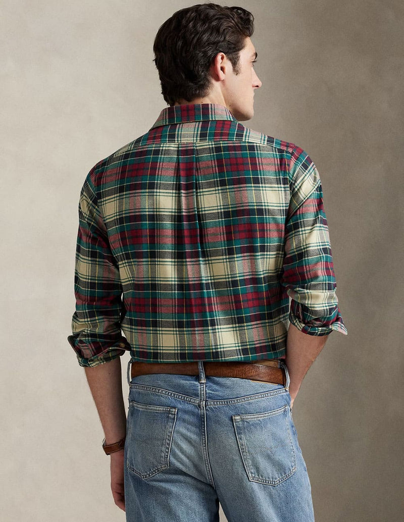 Camisa Polo Ralph Lauren Técnica de Cuadros Multicolor Hombre