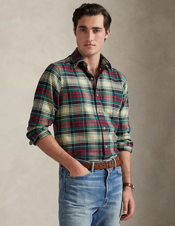 Camisa Polo Ralph Lauren Técnica de Cuadros Multicolor Hombre