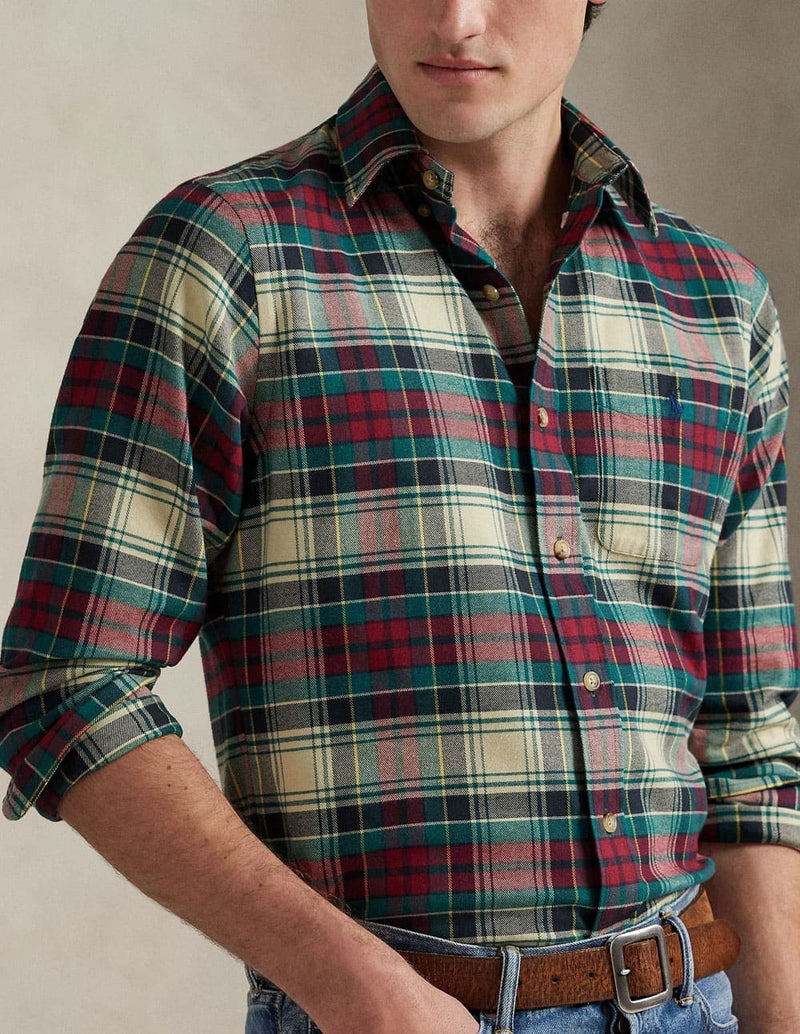 Camisa Polo Ralph Lauren Técnica de Cuadros Multicolor Hombre