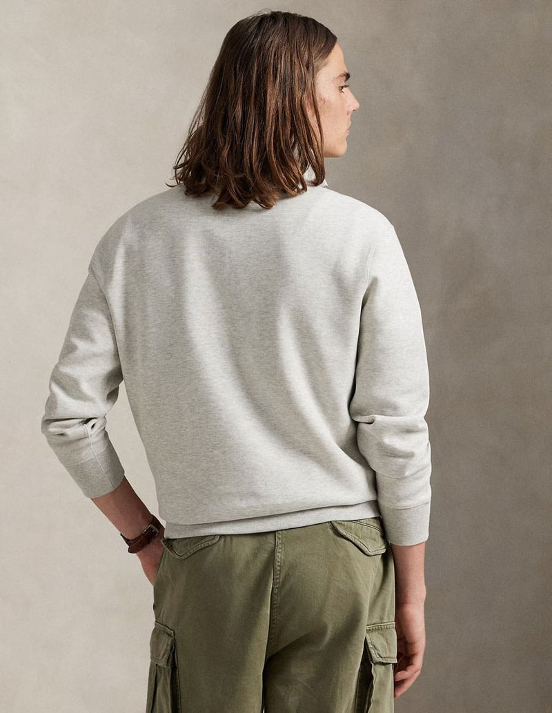 Jersey Polo Ralph Lauren de Punto Doble Gris Hombre