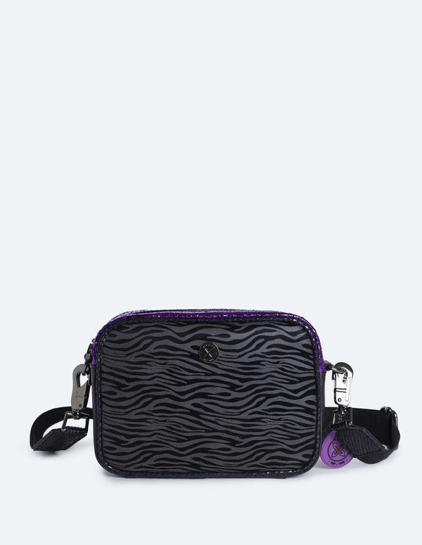 Bolso Munich Zebra Crossbody Negro Unisex