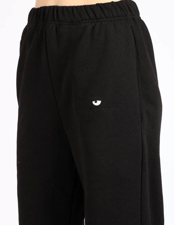 Chiara Ferragni Sweatpants with Logo Black Woman