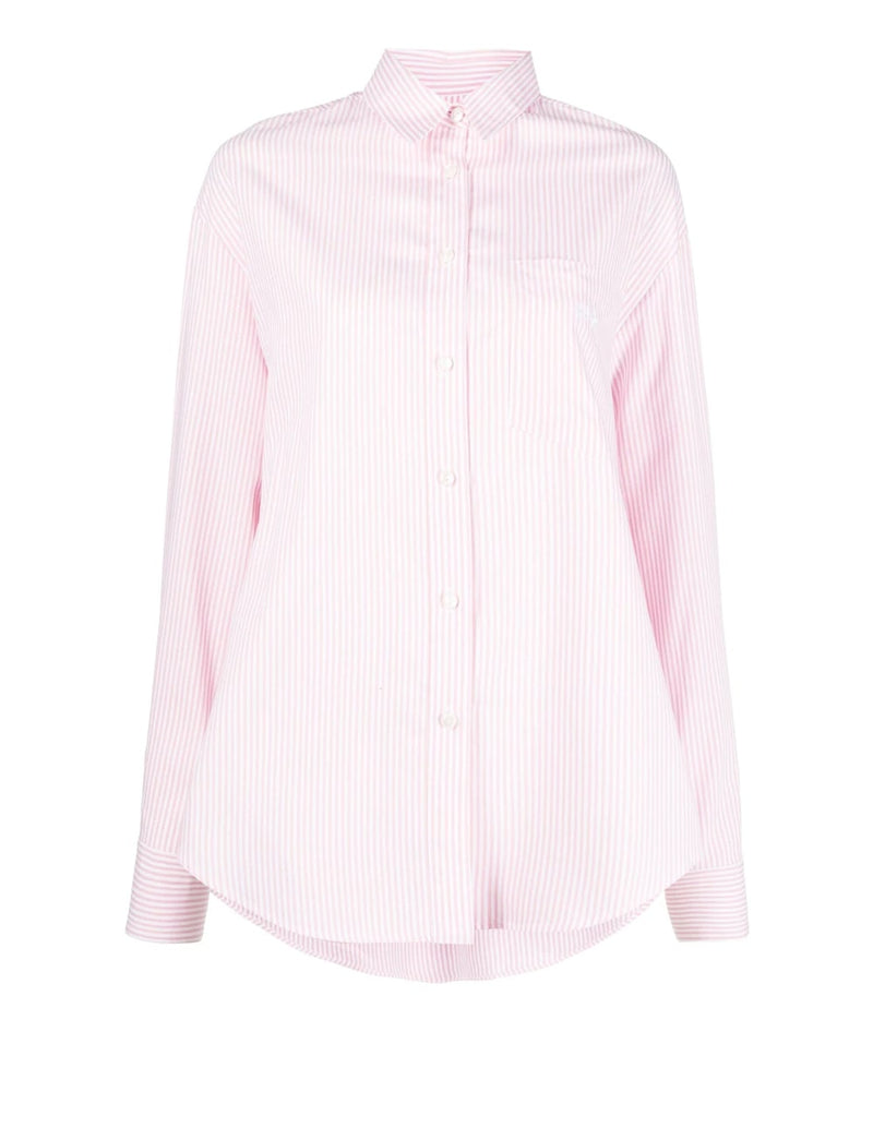 Camisa Chiara Ferragni de Rayas Rosa Mujer