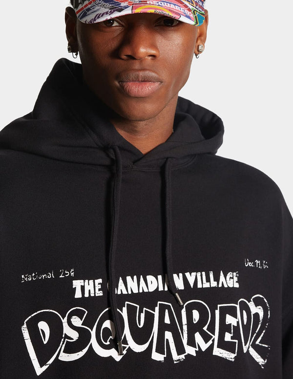 Sudadera Dsquared2 Loose Fit Negra Hombre