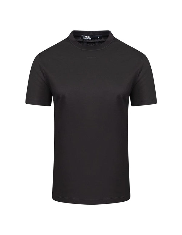 Camiseta Karl Lagerfeld con Logo Negra Hombre