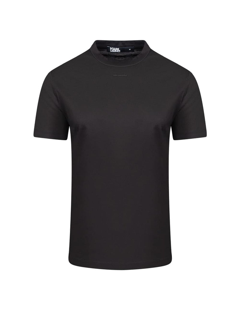 Camiseta Karl Lagerfeld con Logo Negra Hombre