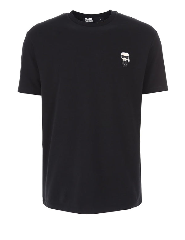 Camiseta Karl Lagerfeld con Logo Negra Hombre