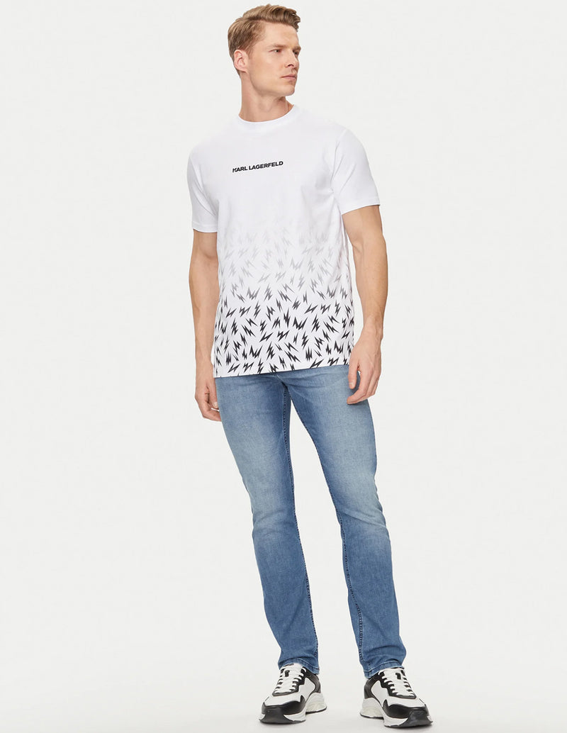 Camiseta Karl Lagerfeld Regular Fit Blanca Hombre