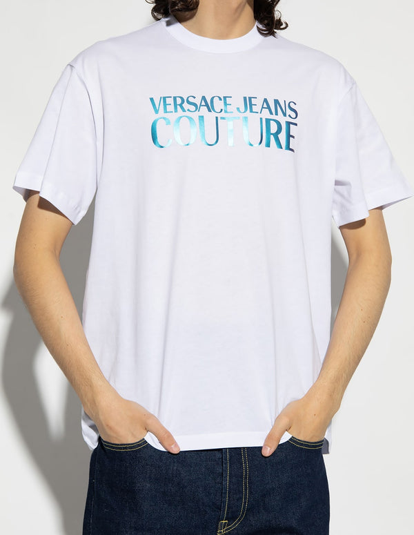 Camiseta Versace Jeans Couture con Logo Blanca Hombre