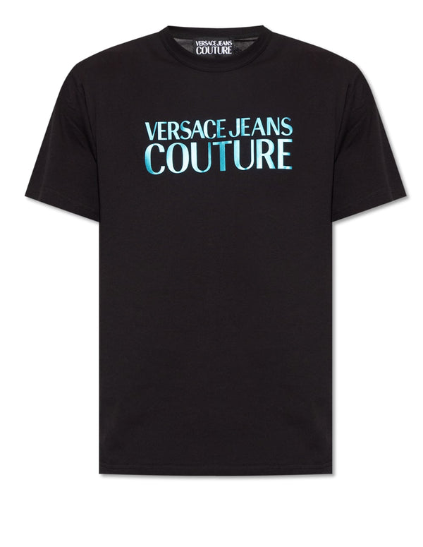 Camiseta Versace Jeans Couture con Logo Negra Hombre