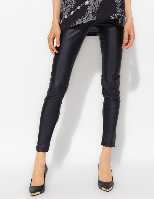 Leggings Versace Jeans Couture con Logo Negros Mujer