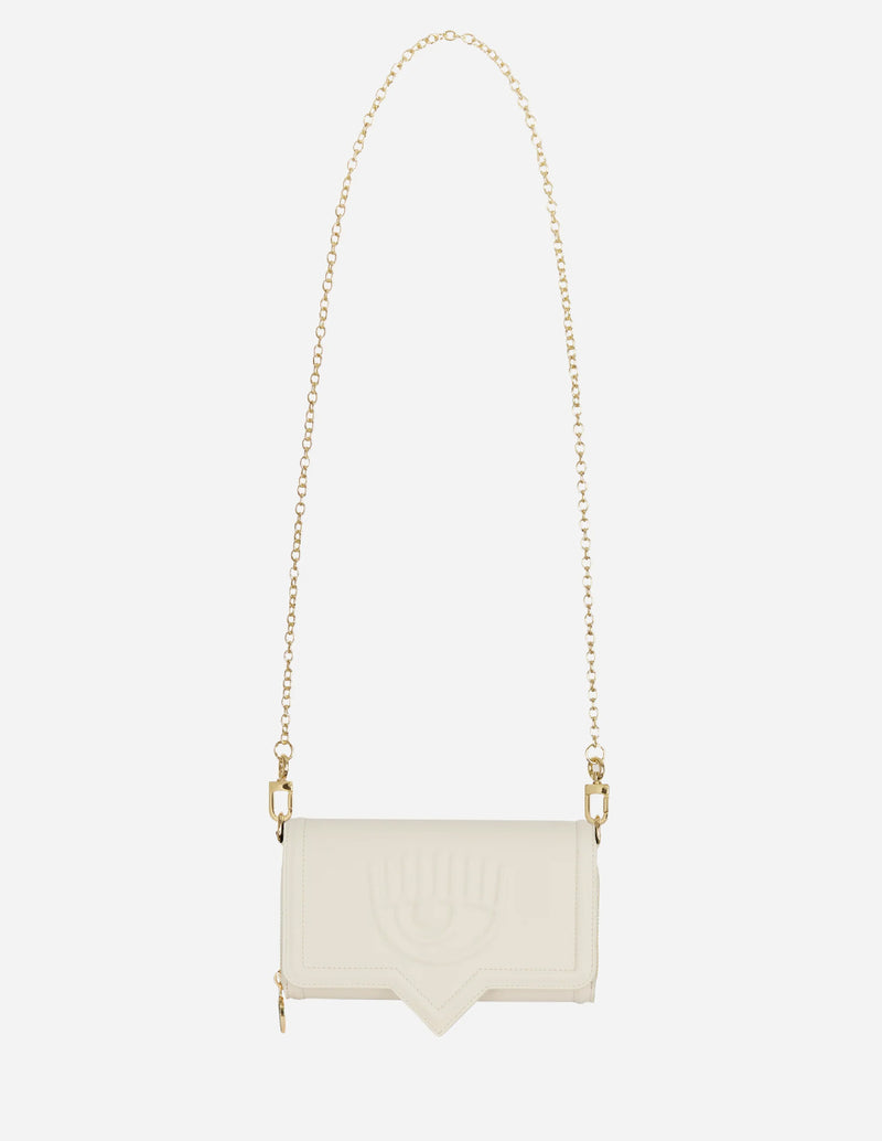 Cartera Chiara Ferragni Eyelike Beige Mujer 20 x 12 x 4