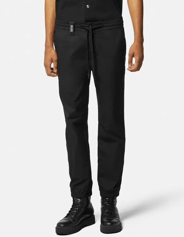 Pantalón Versace Jeans Couture con Logo Negro Hombre